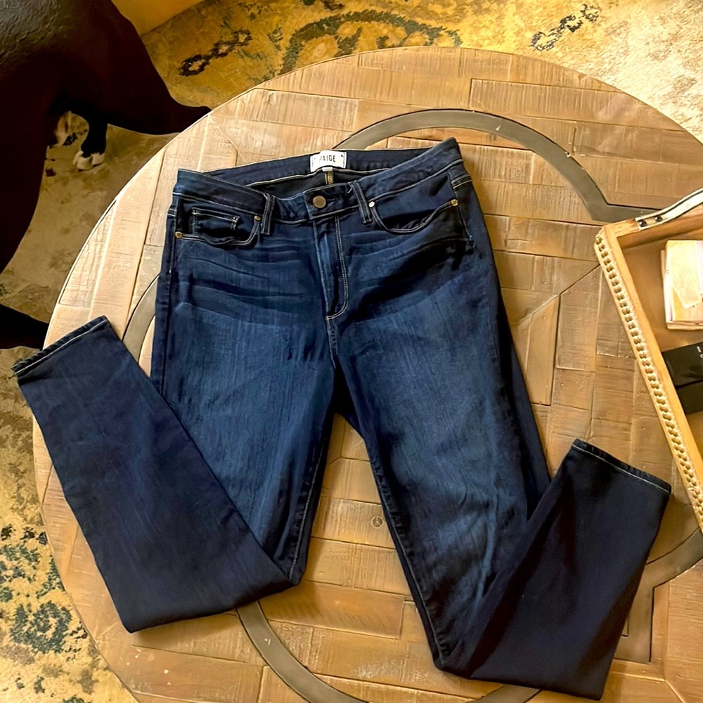 Paige Hoxton Ankle Jeans Dark Wash Denim 31